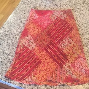 EUC All the fall colors A-line skirt!